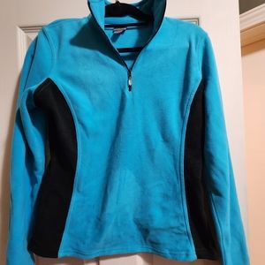 Turquoise fleece pullover
